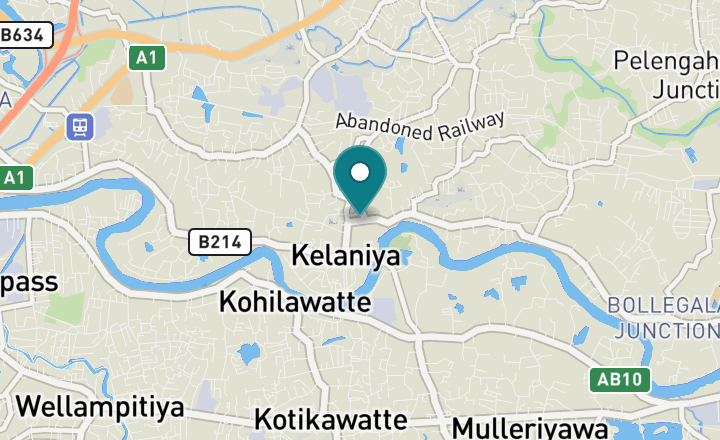 Map showing Kelaniya Temple