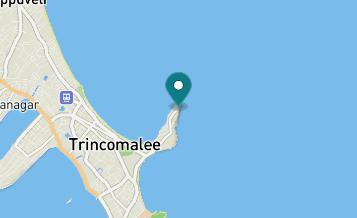 Map showing Koneswaram