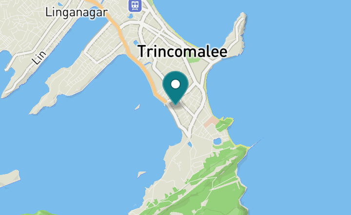Map showing Trincomalee